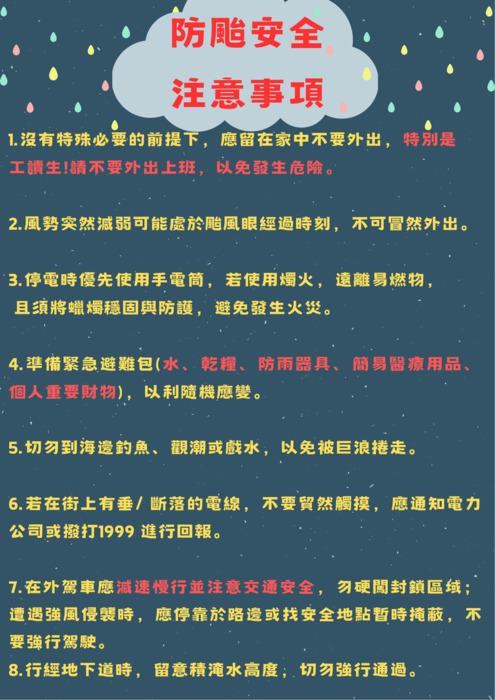 🌪️💨鳳凰颱風來襲，提醒做好防颱準備💧☔圖片