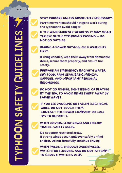 🌪️💨鳳凰颱風來襲，提醒做好防颱準備💧☔圖片